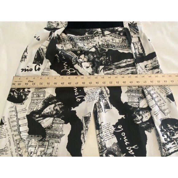 Vtg Sam Beach Michelangelo Hammer Baggy Pants Adjustable One Size Black White - Picture 5 of 16